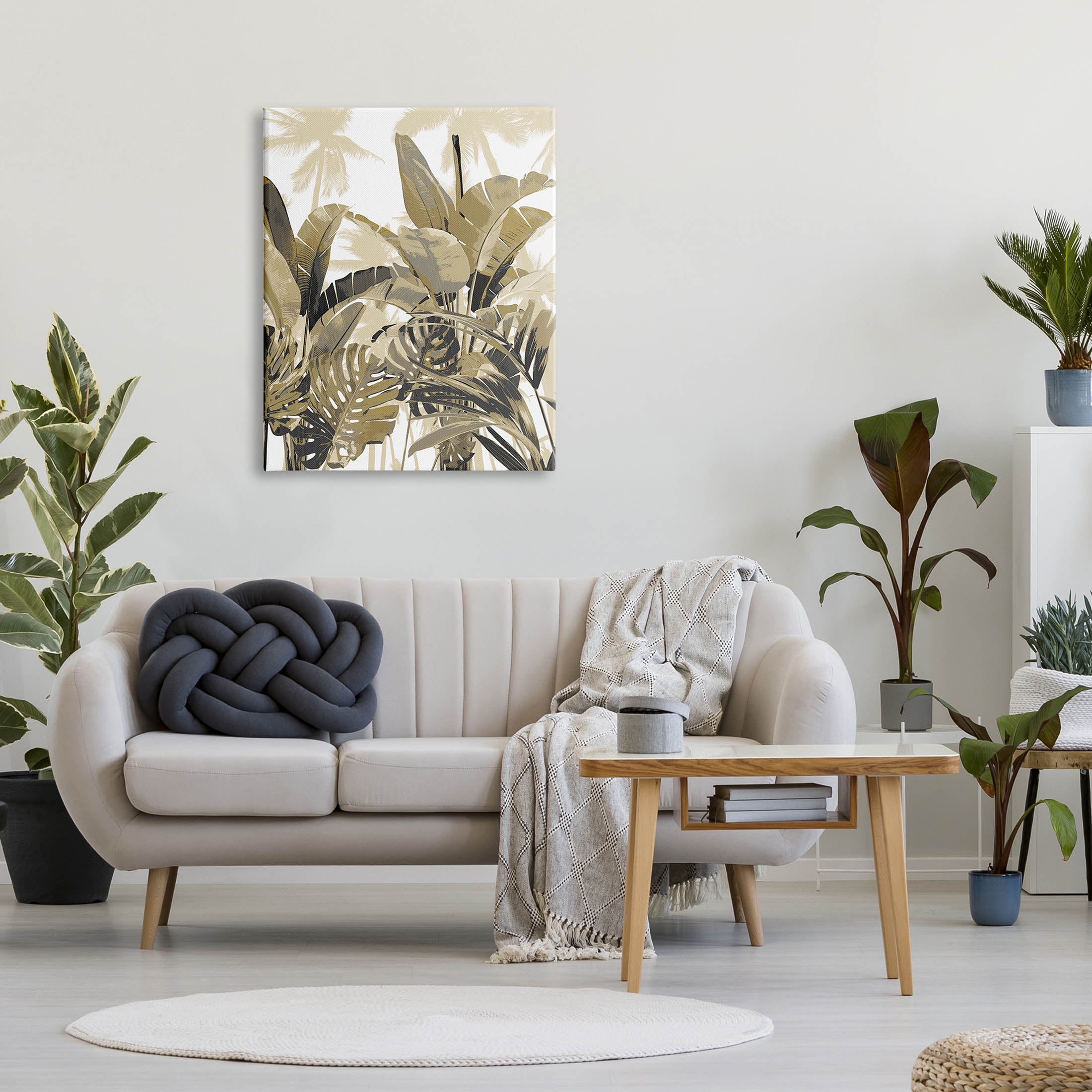 Tropical Layered Summer Palms Botanical & Floral Graphic Art Gallery Wrapped Canvas Print Wall Art