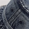 thumbnail image 3 of Sombrero de pescador de mezclilla vieja lavada retro con circunferencia de 56-58 cm, sombrero de lavabo para verano para hombres y mujeres, 3 of 6