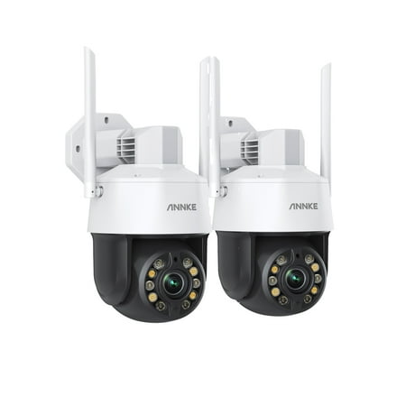 ANNKE 2pcs 5MP 20X Optical Zoom PTZ WiFi Security Camera, 328 ft Infrared Night Vision, AI Human Detection & Auto Tracking, Two-Way Audio, Support RTSP & ONVIF