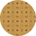 thumbnail image 1 of Ahgly Company Indoor Round Patterned Sedona Brown Area Rugs, 5' Round, 1 of 1