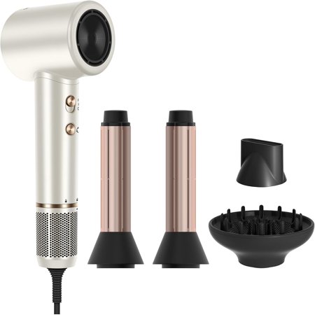 Hair Dryer, 110, 000 RPM Air-Sonic Blow Dryer with High-Speed Brushless Motor, Cool Care Dry Display & 200 Million Negative Ionic, PARWIN PRO BEAUTY 1875W Hairdryer for Home Travel,Prussian Blue