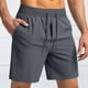 thumbnail image 2 of Pantalones cortos deportivos transpirables para hombre: cintura media, cordón elástico, running/fitness/ciclismo, para todo el verano, 2 of 5
