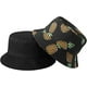 thumbnail image 3 of Nvzi Sombrero de pescador unisex con estampado de frutas, de doble uso, con visera para el sol, para playa y verano, color negro, 3 of 4