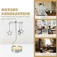 thumbnail image 3 of FUTUREORYY Giratorio De Acero Inoxidable Plateado Para Ambiente Romántico Y Eventos, 3 of 7