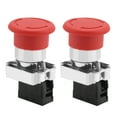 thumbnail image 2 of Botón 2 Uds Señal Roja Botón De Interruptor De Parada De Emergencia 22MM XB5, 2 of 7
