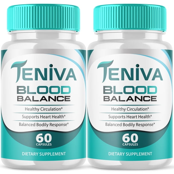 Teniva Blood Balance Support Pills Advanced Formula Vitamin Supplement 120 Capsules