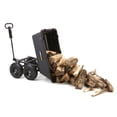 thumbnail image 5 of Gorilla Carts GOR866D Heavy-Duty Garden Poly Dump Cart with 2-In-1 Convertible Handle, 1,200-Pound Capacity, 40-Inch by 25-Inch Bed, Black Finish, 5 of 8