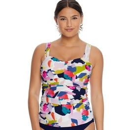 Gottex Women's D-Cup One Piece Swimsuit With Tummy Control & Adjustable Straps - Pop Flower Design