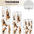 thumbnail image 4 of German Shepherd Dogs with Flowers Kitchen Rugs Sets Of 3,Kitchen Runner Rugs Non Skid Washable,Decorative Kitchen Floor Mats for Kitchen,Sink,Laundry,17"x30"+ 17"x47" + 17"x59", 4 of 6