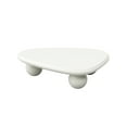 thumbnail image 3 of MDQMD White Cloud Coffee Table, Unique Cute Coffee Table,Aesthetic Coffee Table 38.58 Inch, with 3 Ball Legs,Modern Accent Center Table for Living Room, 3 of 8
