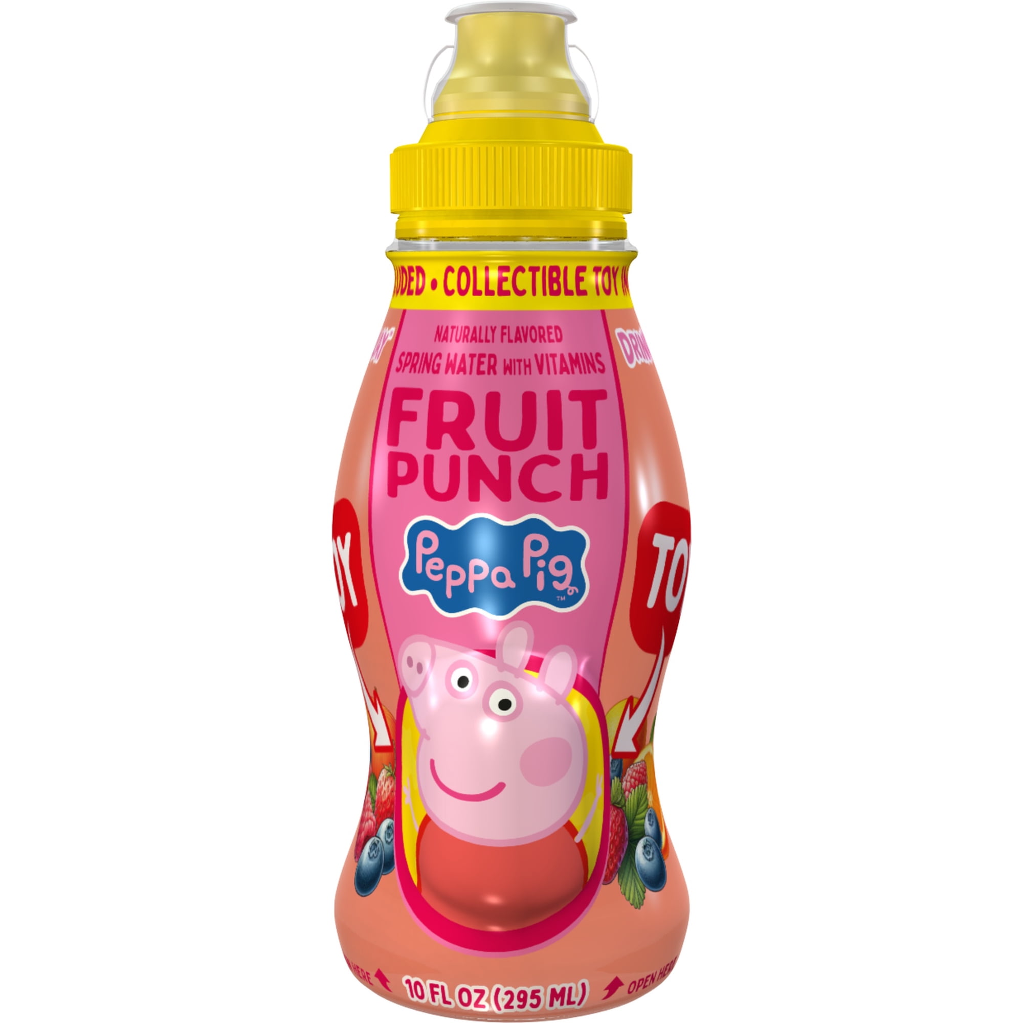 Drink & Play Fruit Punch Flavored Juicy Spring Water with Vitamins and Toy, 10 fl. oz.