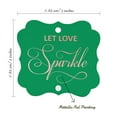 thumbnail image 7 of Inkdotpot Real Rose Gold Foil Let Love Sparkle Wedding Tags Favor Bracket Shape Hang Pack Of 100 Paper Tags, 7 of 7