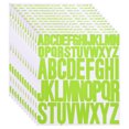 thumbnail image 1 of 12 Sheet Vinyl Letter Sticker, 1 Inch, 2 Inch 624Pcs Stick Letters, Light Green, 1 of 6