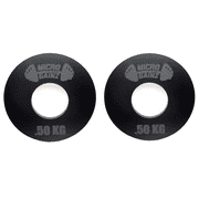 Micro Gainz .50KG Pair of Olympic Kilogram Fractional Weight Plates-For Olympic Barbells, Made in The USA