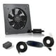 thumbnail image 1 of SCCCF Sistema de ventilador de refrigeración para gabinetes silenciosos USB de 120 mm de 6 pulgadas con control de termostato ajustable de 0-60 ℃, para gabinetes AV de cine en casa, caseta para planta, 1 of 5
