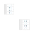 thumbnail image 4 of Vogacara Juego de cintas para levantar la cara Adhesivo de levantamiento delgado en forma de V transparente a prueba de agua Type2 NO2, 4 of 6