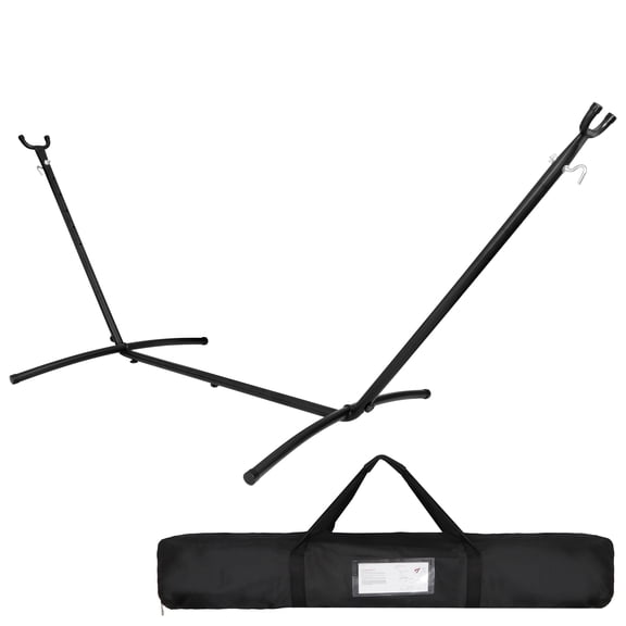 ZENY 9ft Heavy Duty Hammock Stand 620lbs Capacity for 2 Person, Adjustable Steel Hammock Frame with Carrying Bag, Black