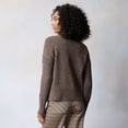 thumbnail image 2 of Women's LC Lauren Conrad Mockneck Pullover Sweater Color: Wine Kayla Roses Size: LARGE, 2 of 4