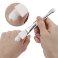 thumbnail image 3 of Unique Bargains 1 Pc Lightweight Flat Head Facial Mask Brush White, Silver Tone, 3 of 5