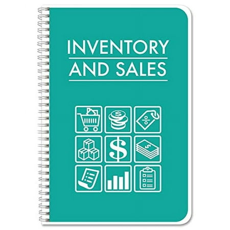 BookFactory Inventory and Sales Log Book/Small Business Order Notebook/Inventory & Sales Ledger Book/Log Book/Notebook/Organizer - 120 Pages, 6" x 9" (LOG-120-69CW-PP(Inventory-Sales)-BX)