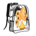 thumbnail image 3 of Sikiie Sunflower Gnomes 2 Clear Backpack, Transparent Bookbag for School for Women Men, Capacity Clear Bag for College, Travel, 3 of 7