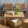 thumbnail image 5 of texxture Copenhagen Banana Tree Bark Chair Wood Leg Home Furniture, Natural, 5 of 11