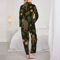 thumbnail image 5 of Disketp Pajamas Set Long Sleeve Sleepwear Womens Button Down Nightwear Pj Sets-Sloth Doing Yoga, 5 of 9