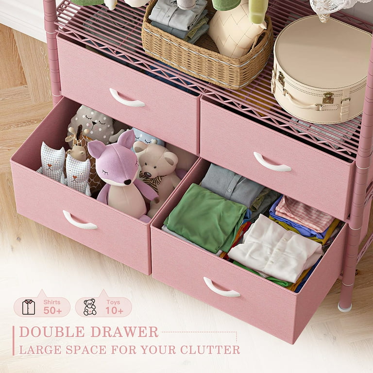 metal wire dresser Hawthorne Furniture Forge 9-Drawer Dresser and Mirror in Wire Brushed Steel  Gray