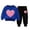a25-Blue, variant on yboeqw 1T-10T Girl Fall Winter Outfits Embroidered Long Sleeve Crewneck Sweatshirt Top Pants Clothing Set,Size 4-5 Years