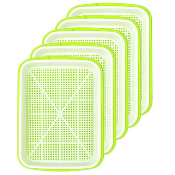 5Pcs Seed Sprouter Tray Nursery Tray Seed Germination Tray Healthy Wheatgrass Seeds Grower Trays fo