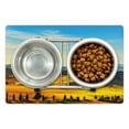 thumbnail image 1 of Italian Pet Mat for Food and Water, Scenery of Italian Rural with Trees Meadows and Sky Mediterranean Farm Landscape, Non-Slip Rubber Mat for Dogs and Cats, 18" X 12", by Ambesonne, 1 of 2