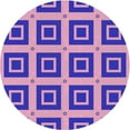 thumbnail image 1 of Ahgly Company Indoor Round Patterned Deep Mauve Purple Area Rugs, 5' Round, 1 of 1