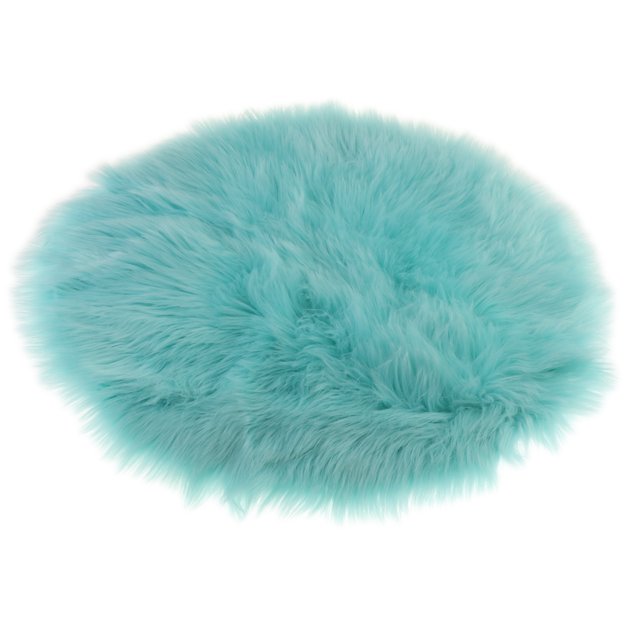 Alfombra de área Cubierta de sil artificial Funda de asiento de alfombra peluda suave Sunnimix Alfombras redondas y alfombras