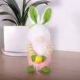 thumbnail image 2 of JeashCHAT Easter Decorations Easter Cartoon Bunny Shape Cute Faceless Doll Candy Jar Decoration Ornaments, 2 of 3