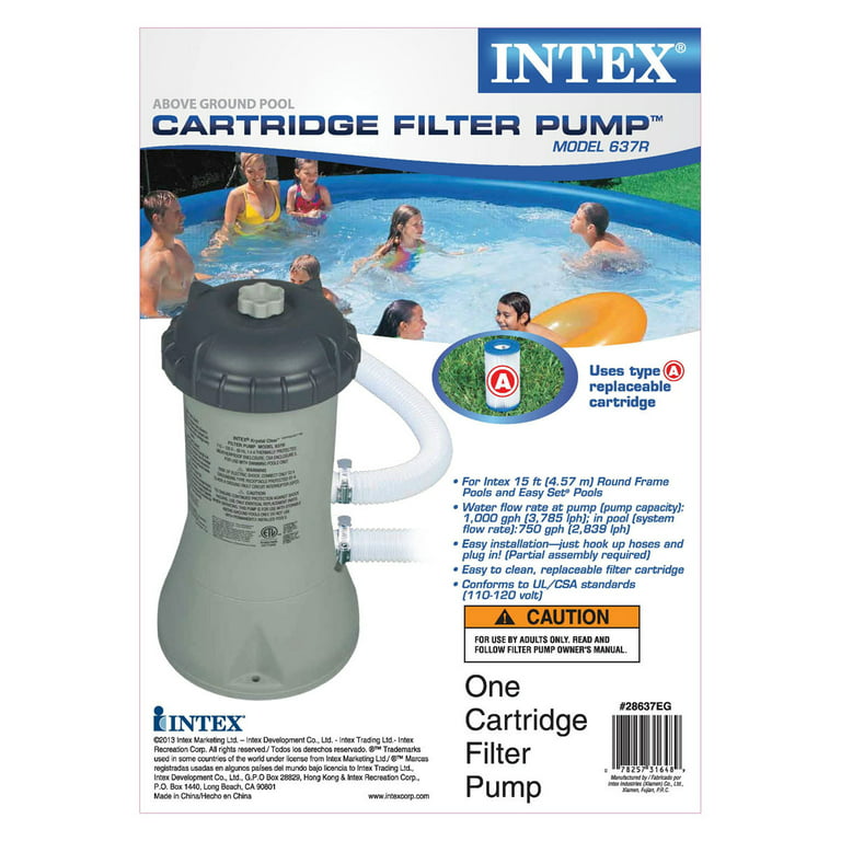 korrekt fjerkræ Låse Intex 10 Feet x 30 Inches Outdoor Swimming Pool w/ Cartridge Filter Pump  System - Walmart.com