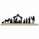 thumbnail image 1 of Nacimiento Escena de Navidad Decoración Metálica con Base de Madera Ornamento Creativo para Mesa Adecuado para Regalo Decoración de Hogar 32cmx4cmx10c, 1 of 9