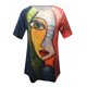 thumbnail image 4 of Blusa de manga corta con cuello redondo de verano para mujer Pompotops hkajfhjk463302, 4 of 5