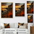thumbnail image 4 of Designart "Vibrancy Along the Coastal Cliff" Coastal Floater Framed Canvas Art Print, 4 of 7