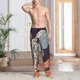 thumbnail image 2 of Fotbe Astronaut With American Flag Pantalones de Pijama para Hombre, Pantalones de Dormir, Pantalones de Casa con Cintura Ajustable y Bolsillos-Large, 2 of 6