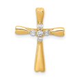 thumbnail image 1 of Quality Gold PM5013-016-YA 14K Yellow Gold Diamond Cross Slide Pendant, 1 of 1