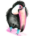 thumbnail image 2 of Parker, Jennifer Paxton 26x32 White Modern Wood Framed Museum Art Print Titled - Technicolor Toucan I, 2 of 4
