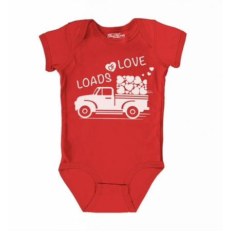 

Shop4Ever Loads of Love Baby s Bodysuit Infant Cotton Romper 18 Months Red
