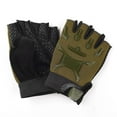 thumbnail image 4 of Kids Teen Half Finger Gloves Non Grip for Bike Riding Scooter Outdoor Sports Youth Fingerless Sports Gloves Green 6 Years-12 Years, 4 of 4
