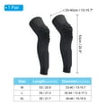 thumbnail image 2 of Uxcell M Knee Calf Pads Baseball Sliding Knee Pad Compression Leg Sleeve for Youth Adults Football Black 2Pack, 2 of 7