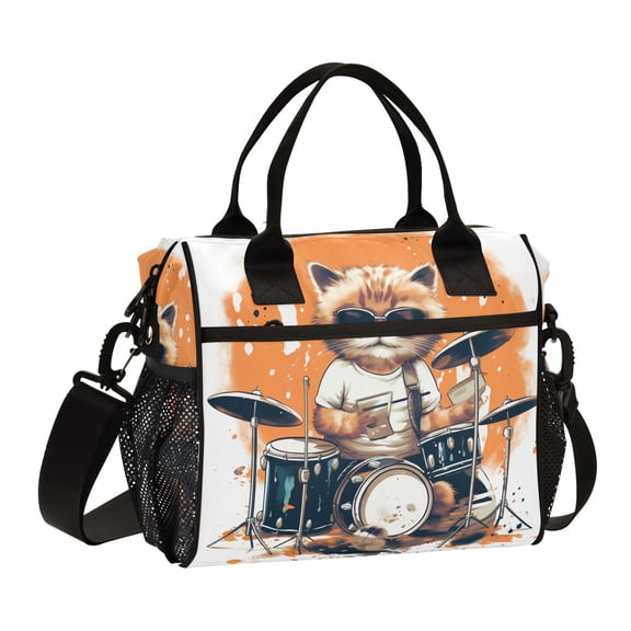 Cat Rack Drum Cooler Bag Lunch Bag Soft Cooler Cooling Tote Insulated Lunch Box for Adult Men Women