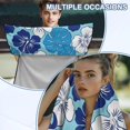 thumbnail image 6 of Uorisanigo Seat Covers for Cars Front Seats Only Auto Accessories Protectors Decor Wear-Resistant Blue Hibiscus Flower Car Seat Towel Cover Universal Fit for Auto Truck Van SUV, 6 of 8