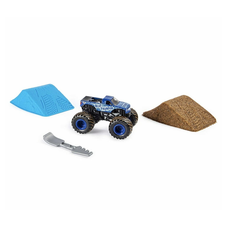 Monster Jam Truck Blue Dirt Refill Kinetic Sand 5 Oz Each (NEW)