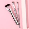 thumbnail image 3 of Flat Top Foundation Brush & Slanted Eyebrow Brush, Professional Cosmetic Tools Makeup Brushes For Flawless Application, 3 of 5