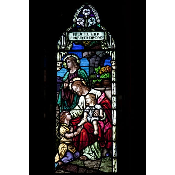 Print: Stained Glass Windows, St. Paul's Episcopal Church, Selma, Alabama