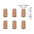 thumbnail image 3 of MasteelfCA 100 Pcs Carbon Steel Furniture Screws Threaded Wood Inserts Hex Socket Bolts, 3 of 7